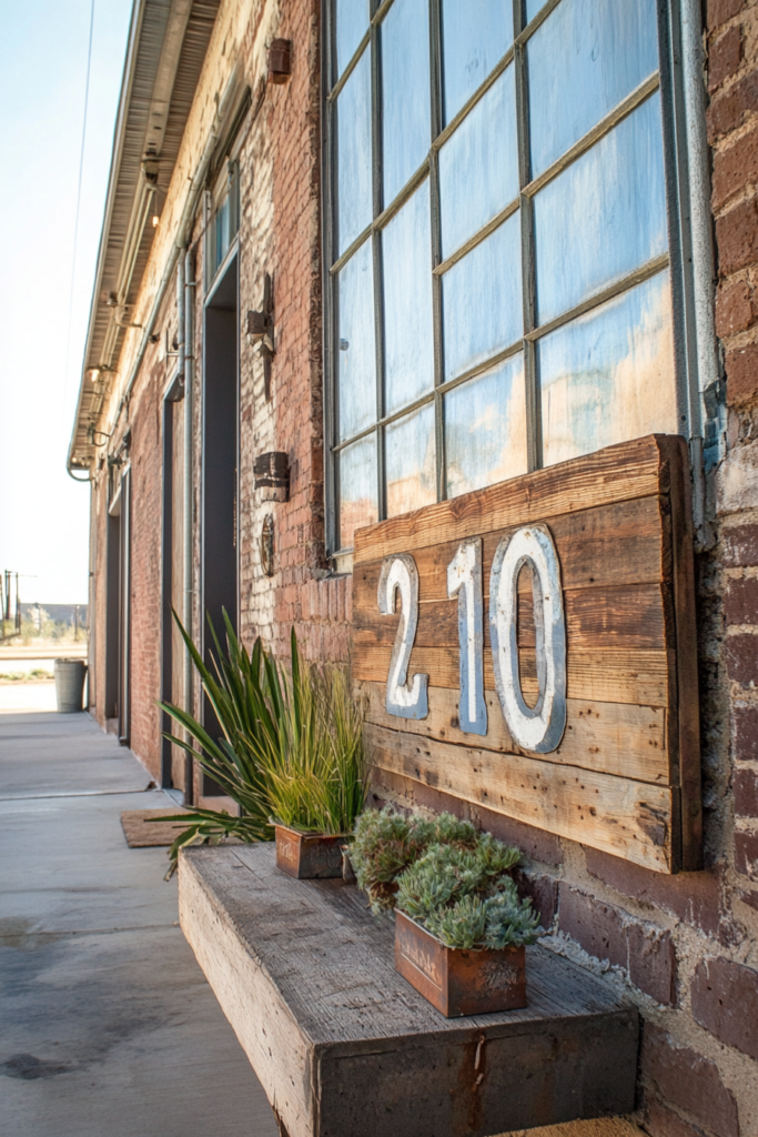 18. Reclaimed Wood and Metal Combo