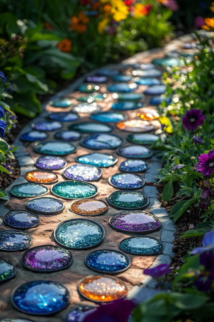 18. Stepping Stones with Embedded Marbles