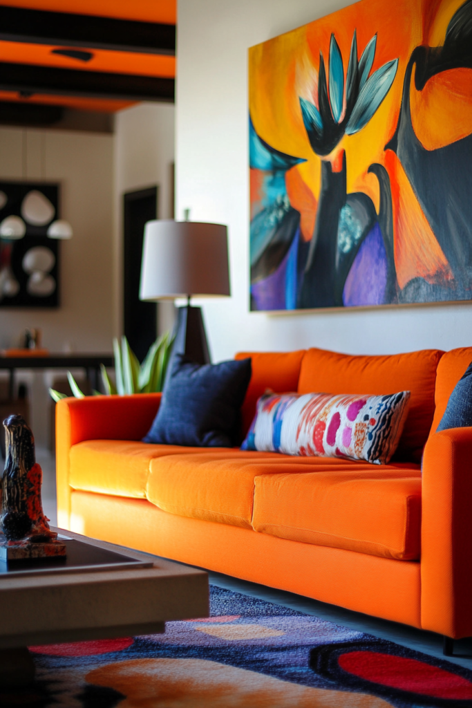 19. Art-Inspired Living Room