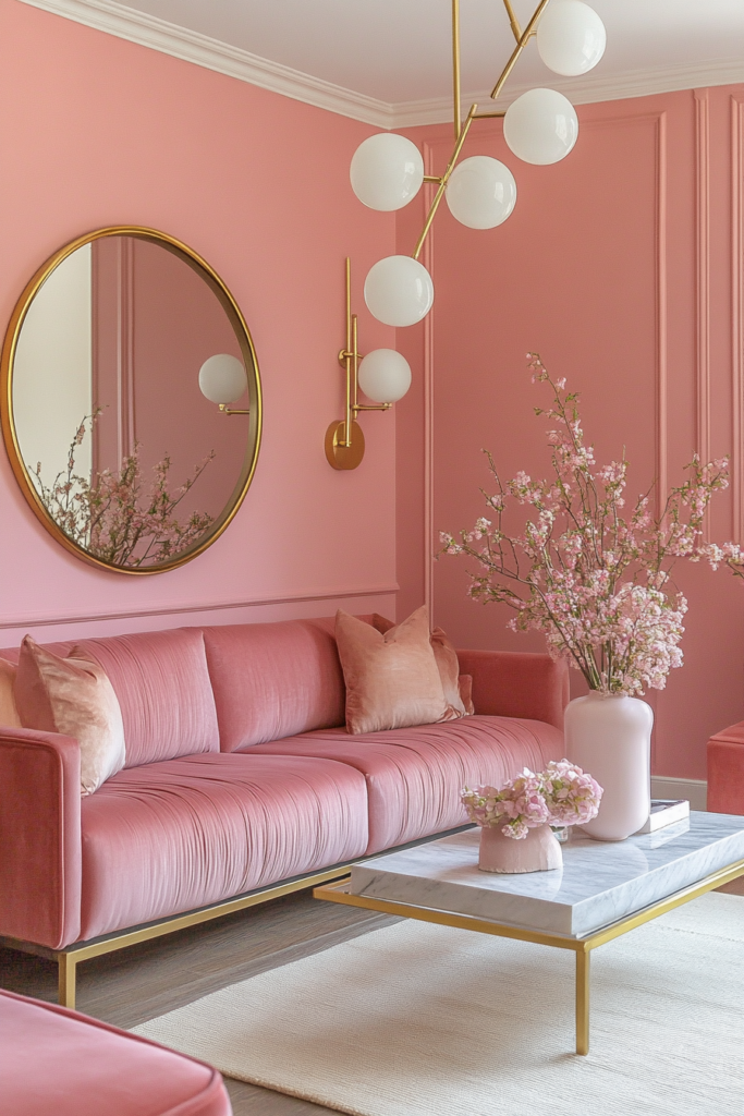 19. Blush Pink and Gold: Romantic and Glamorous