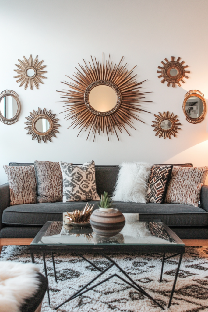 19. Incorporate Unique Decorative Mirrors