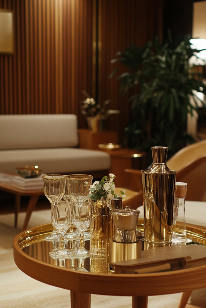 19. Incorporate a Retro Bar Cart