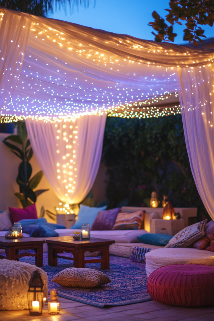 19. Tent-Like Outdoor Lounge