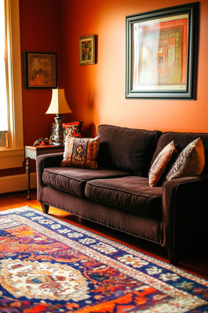 2. Define the Area with Rugs