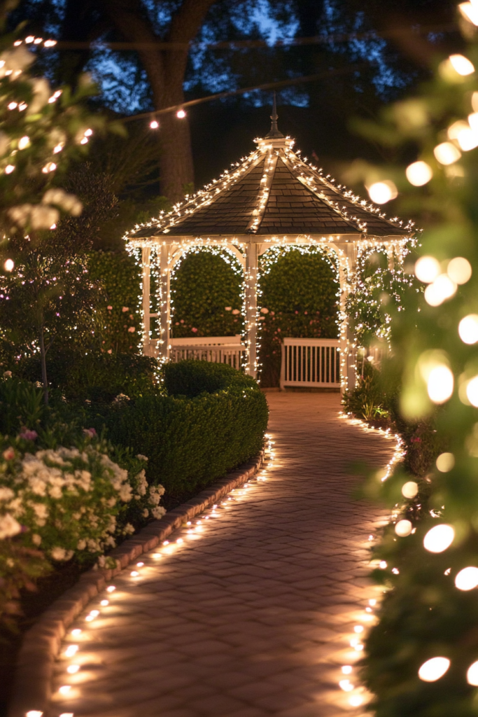 2. Elegant Evenings: Soft White Lights