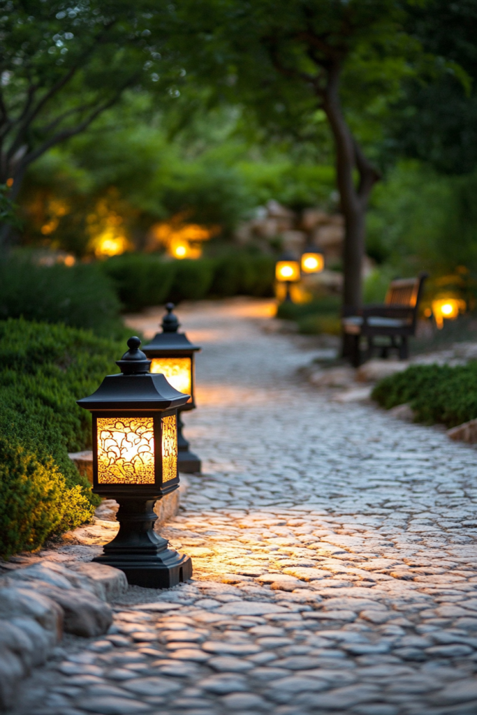 2. Lanterns Along the Pathway