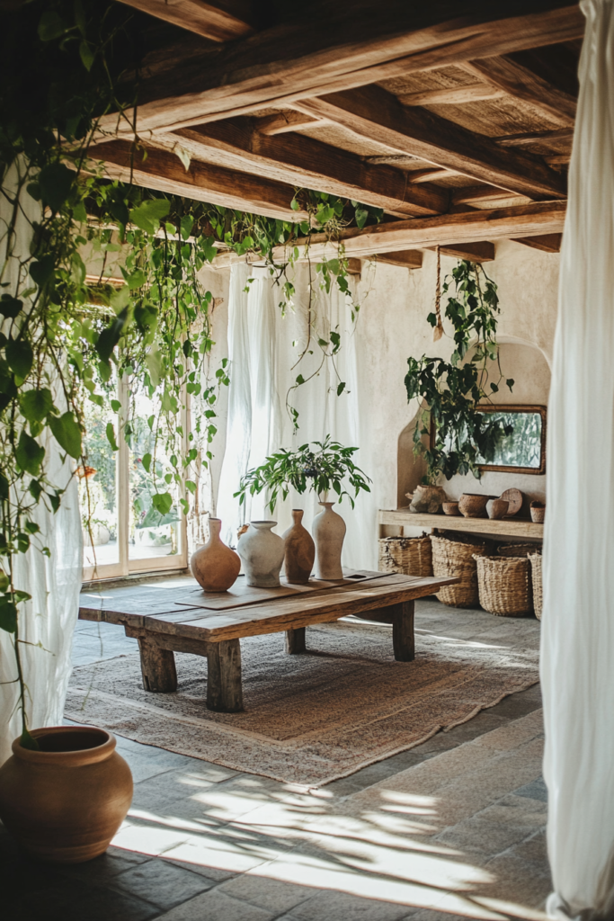 2. Natural Elements and Rustic Touches