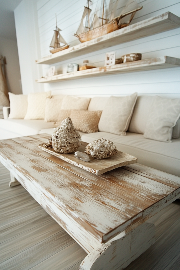 2. Whitewashed Wood Elements