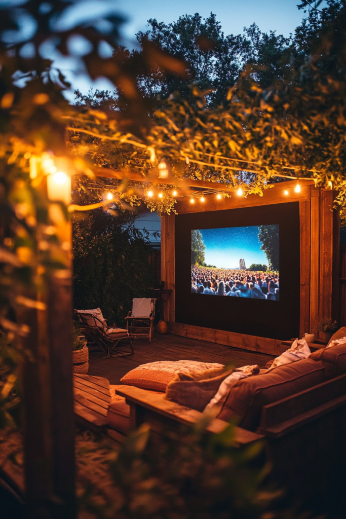 20. Backyard Movie Nights: Light Up Your Outdoor Theater