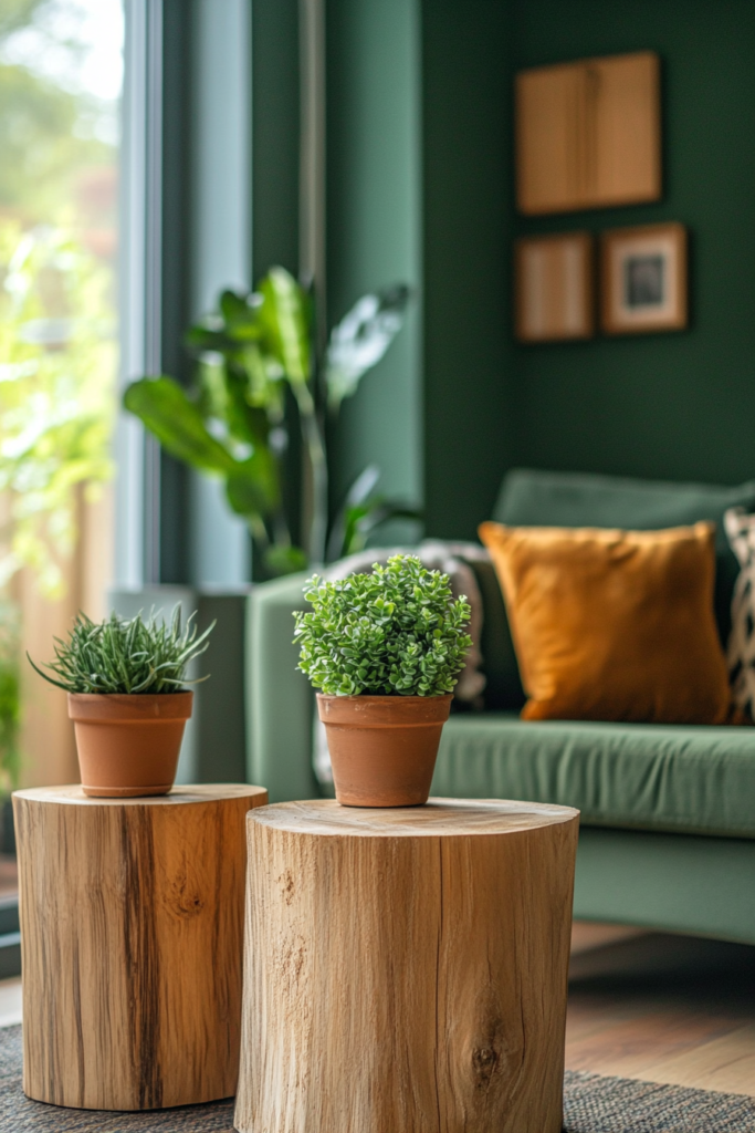 20. Small Potted Plants for Side Tables