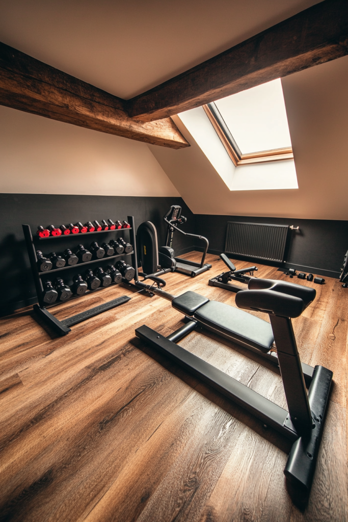 21. Attic Gym Setup