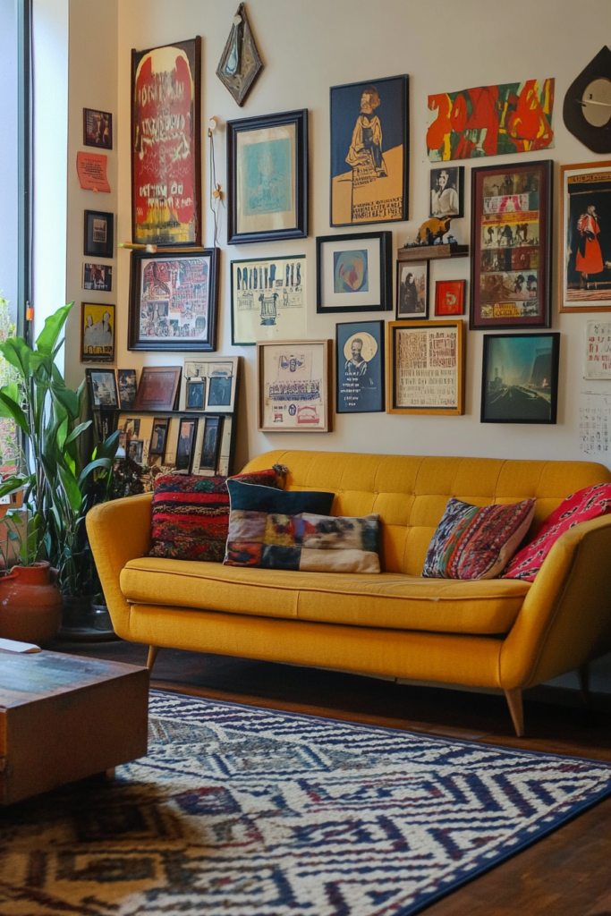 21. Create a Retro-Inspired Gallery Wall