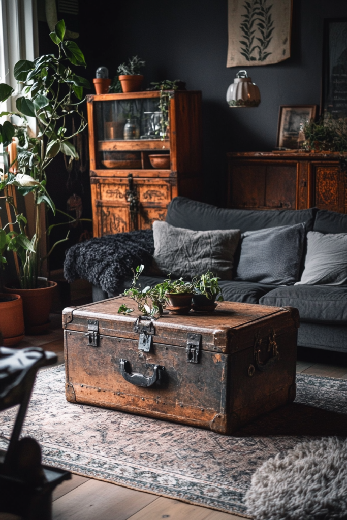 21. Decorate with Vintage Trunks & Suitcases