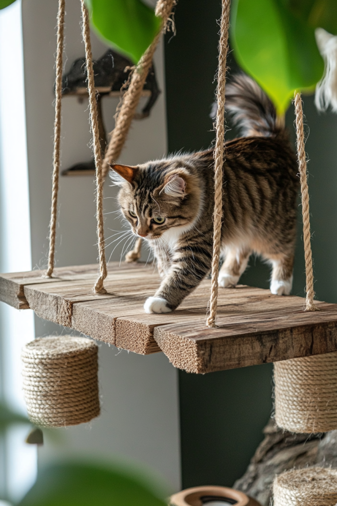 21. Rope Bridge Between Shelves