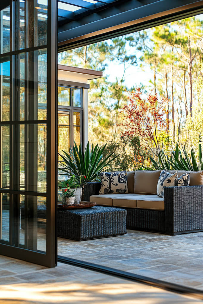 22. Enclosed Patio with Sliding Glass Doors