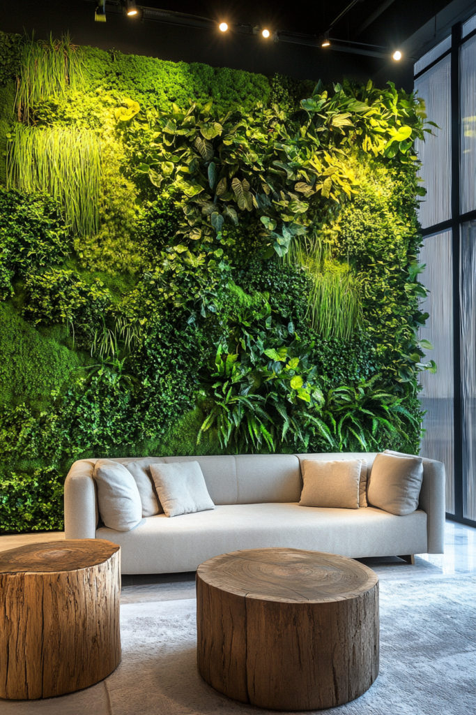 22. LED-Lit Green Wall