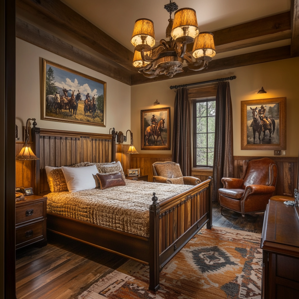 22. Rawhide Lamp Shades for a Classic Western Glow