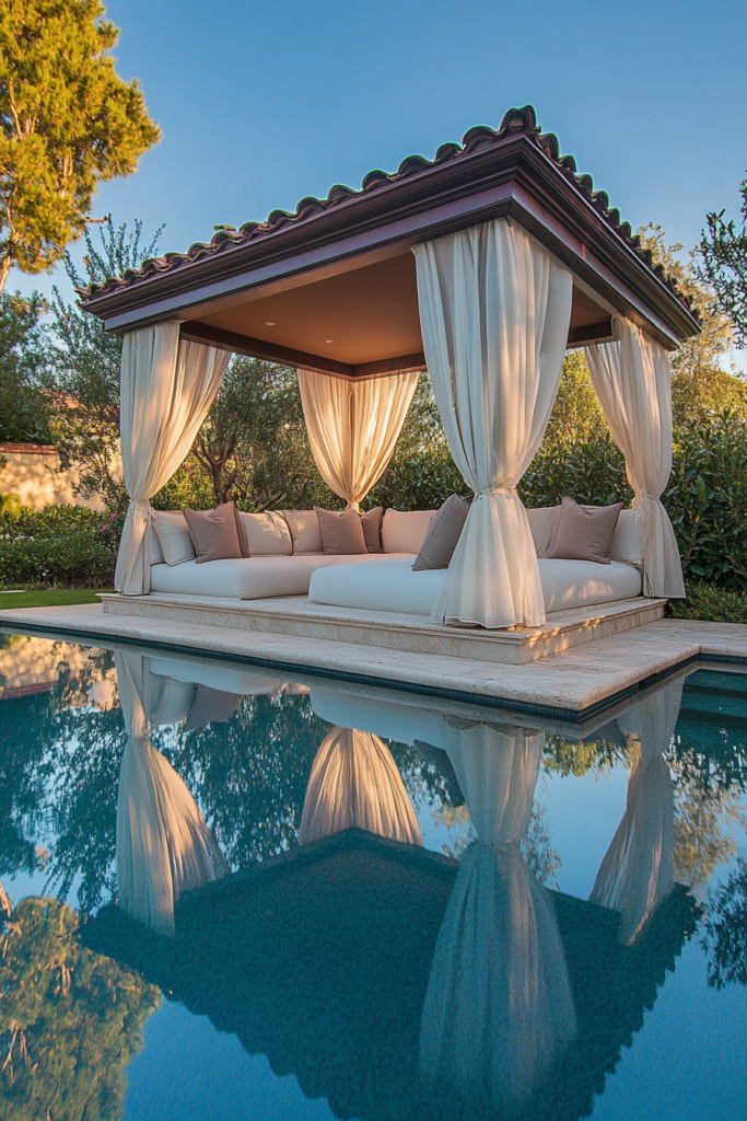 23. Freestanding Cabana for a Luxurious Escape