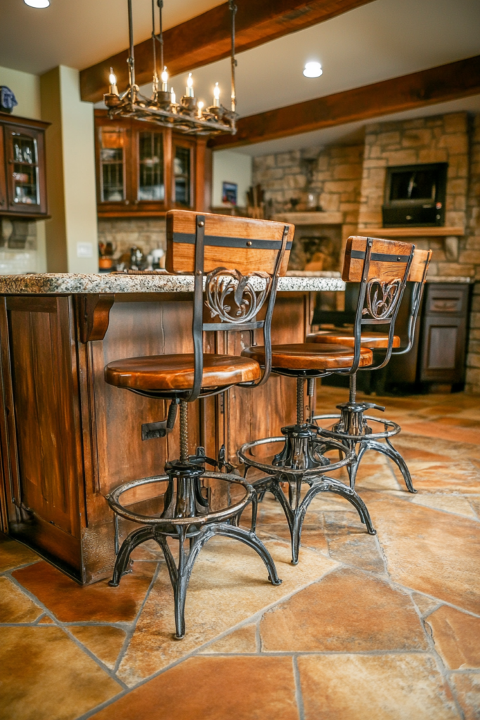23. Rustic Stools