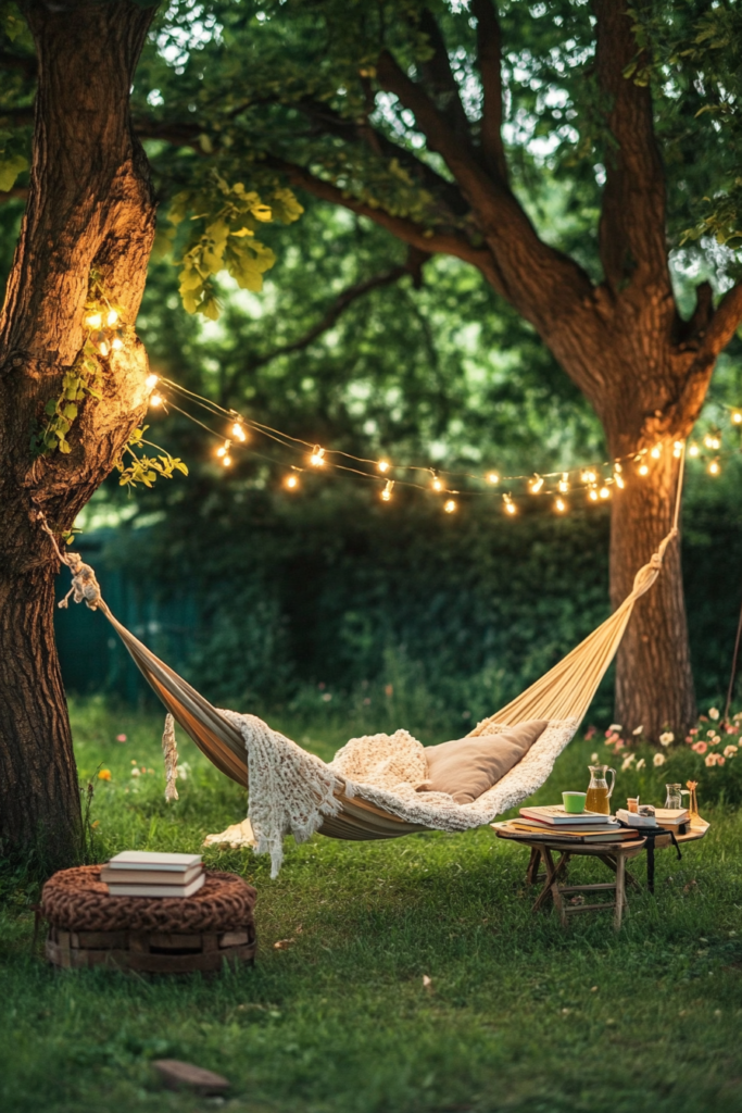3. Add a Relaxing Hammock Corner