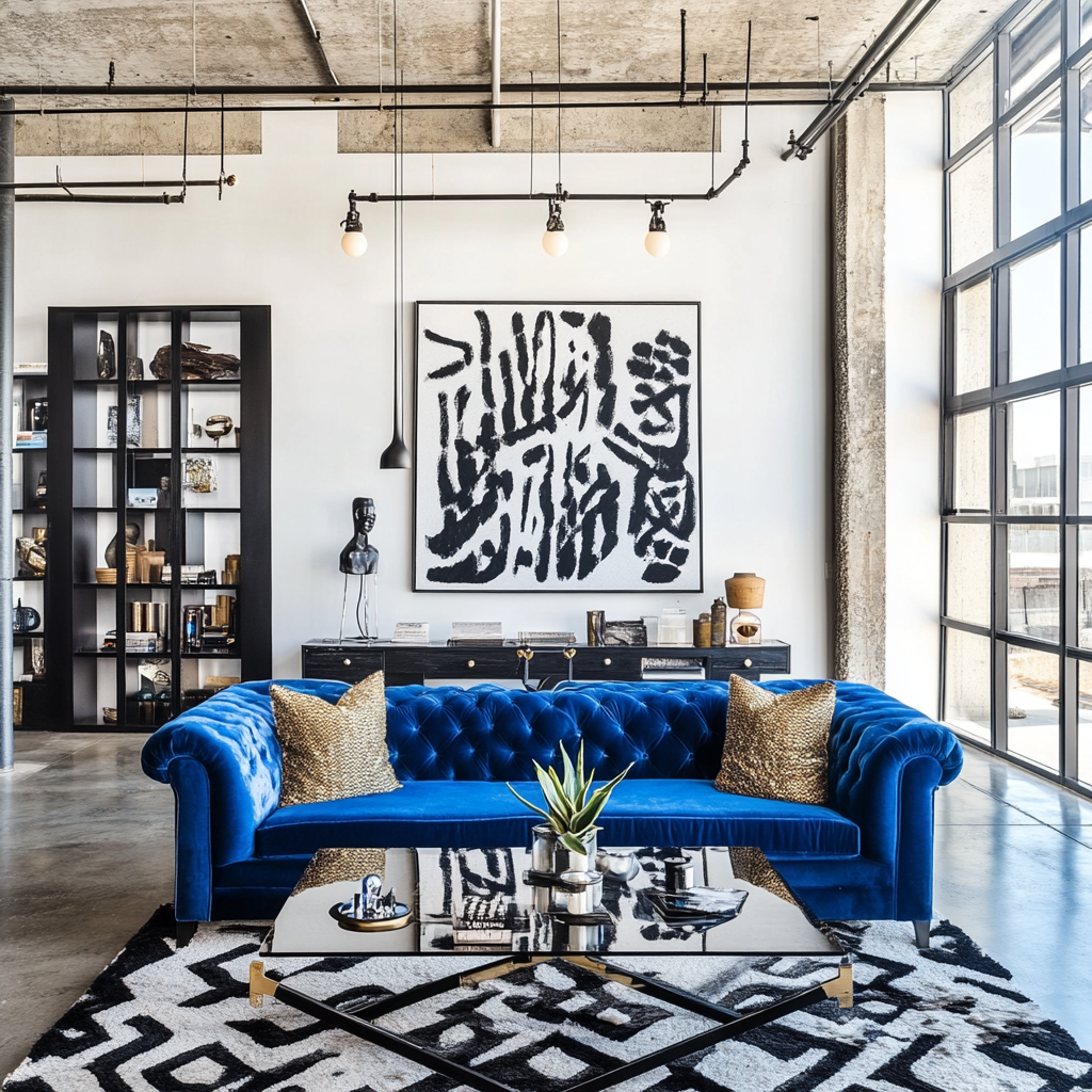 3. Bold and Modern Contrast