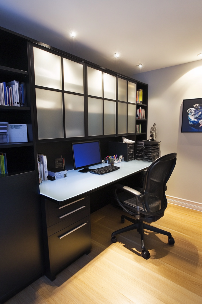 3. Convert Pax into a Stylish Home Office Storage Unit