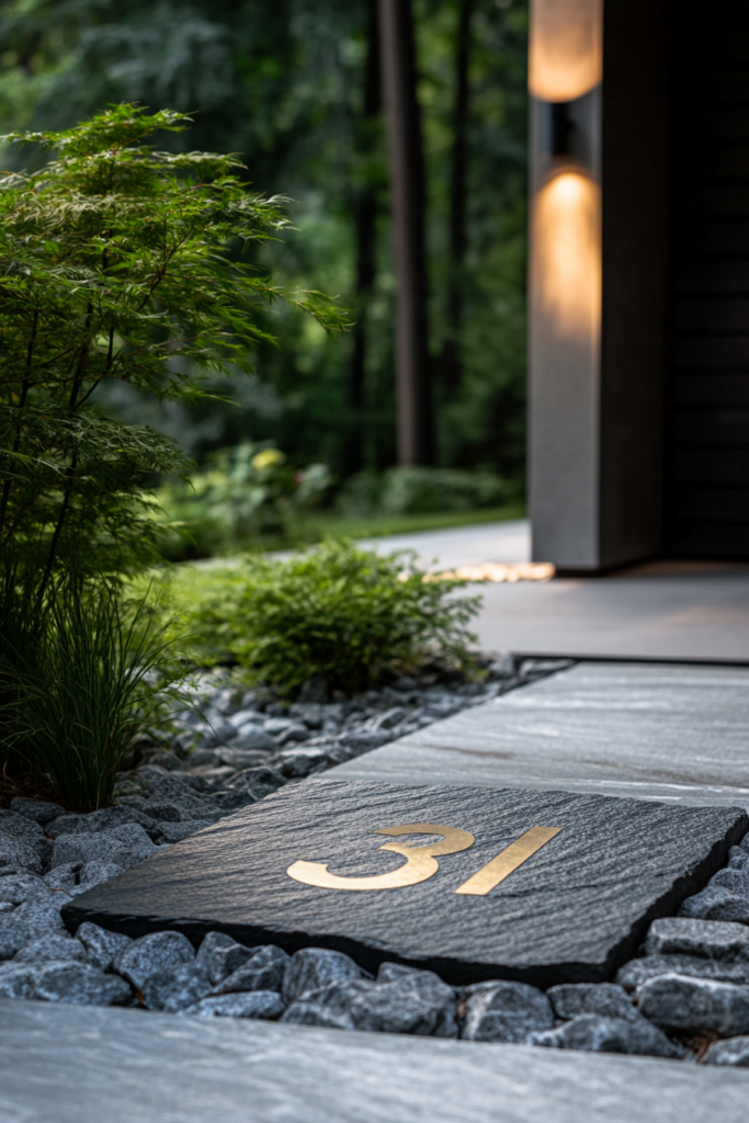 3. Engraved Natural Stone