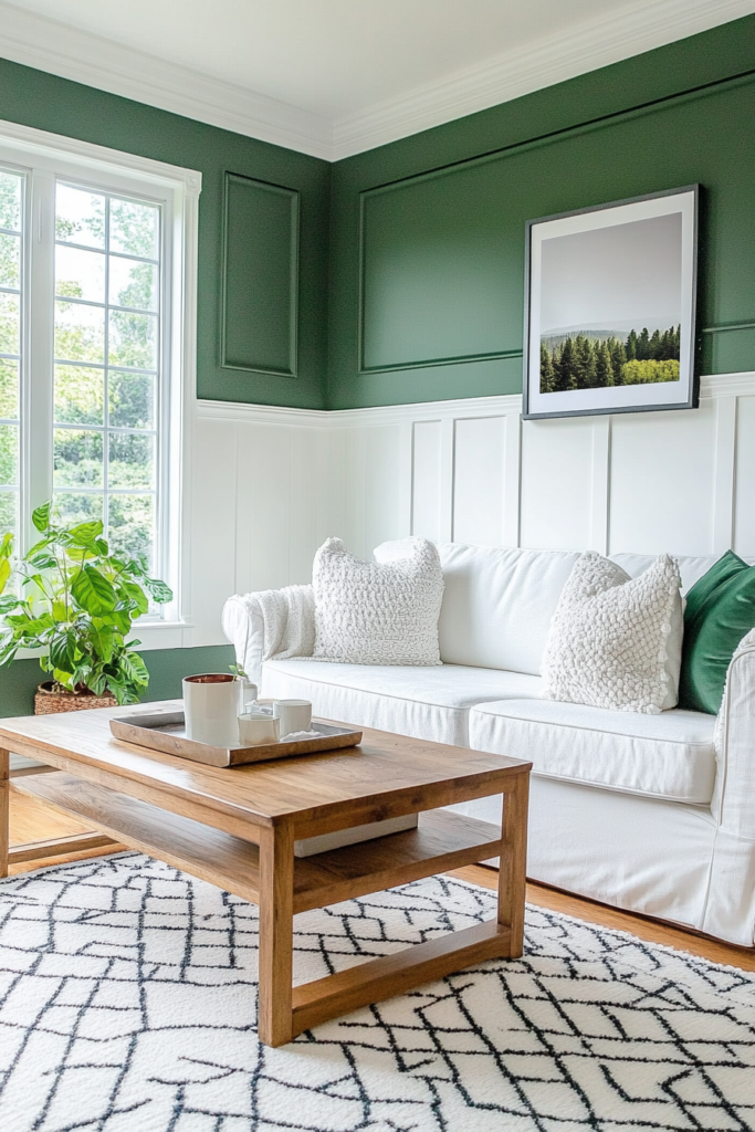 3. Two-Tone Walls for a Balanced Look