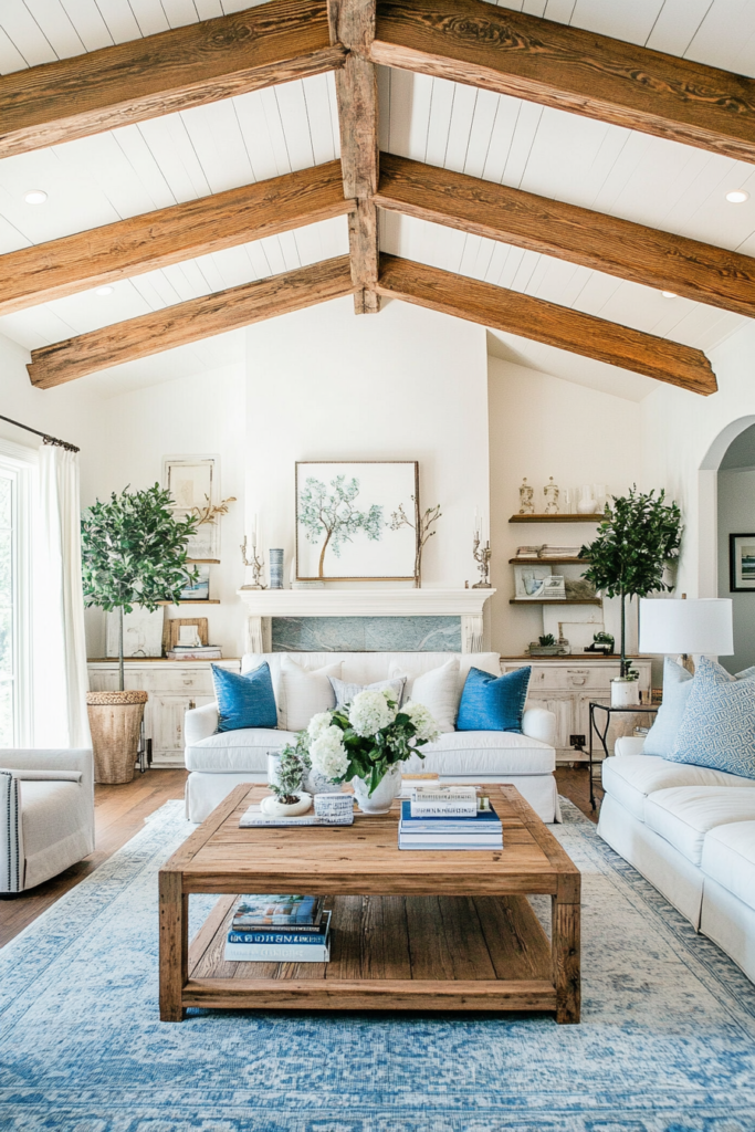 4. Add Warmth with Wooden Elements