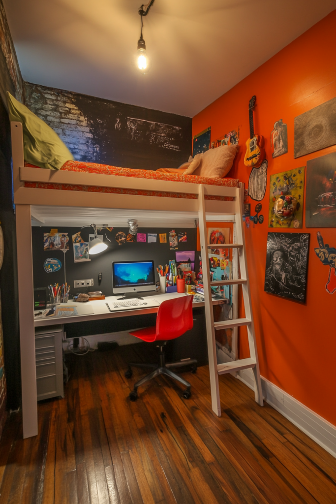 4. Artistic Loft Retreat