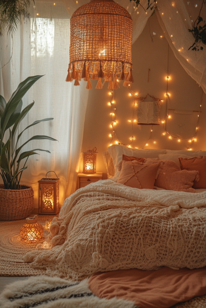 4. Boho Lighting
