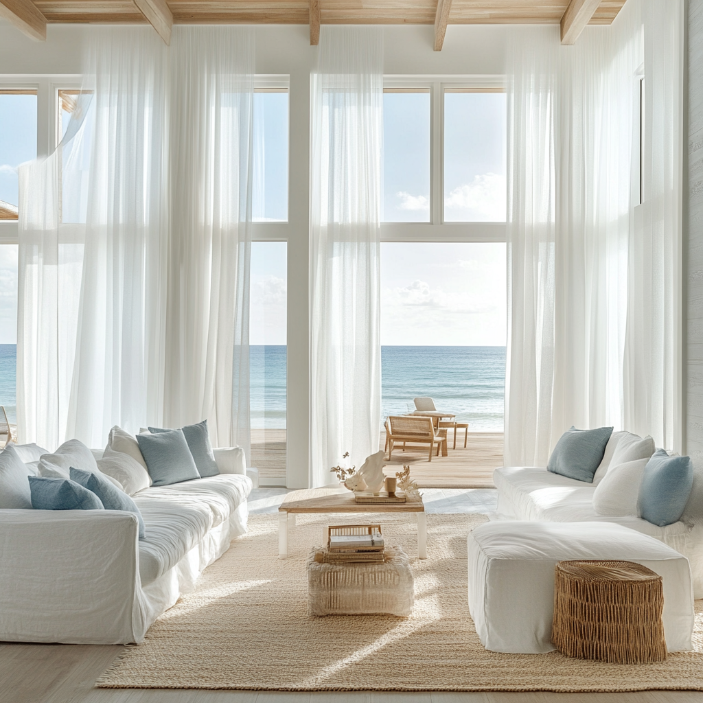 4. Breezy, Sheer Curtains