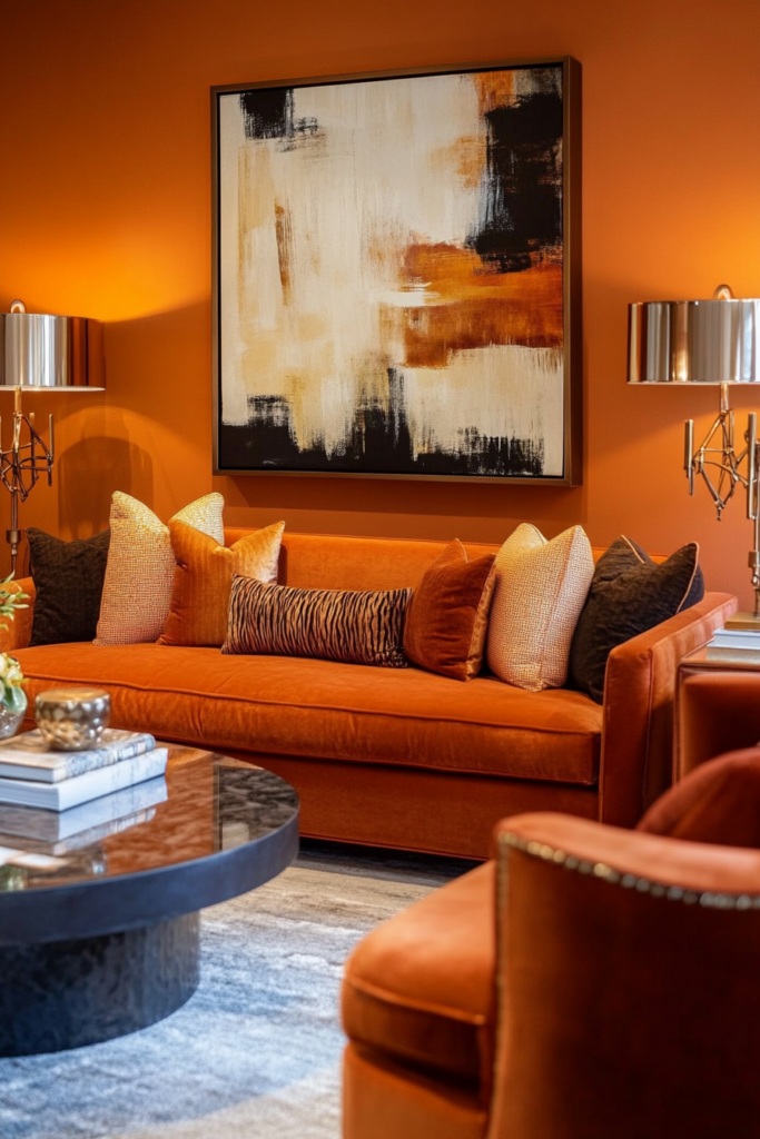 4. Monochrome Magic: Shades of Orange