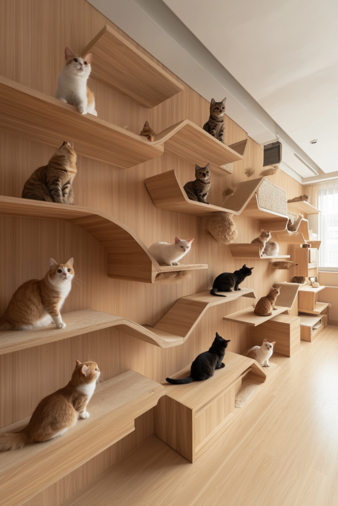 4. Multi-Level Cat Shelving Unit
