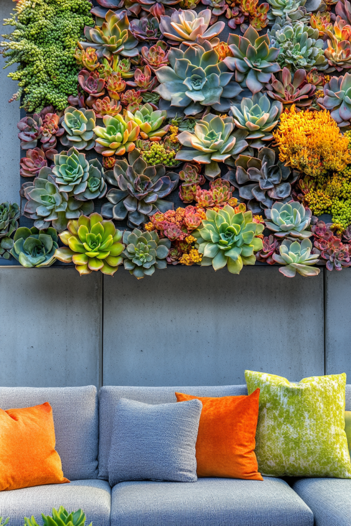 4. Succulent Wall Art