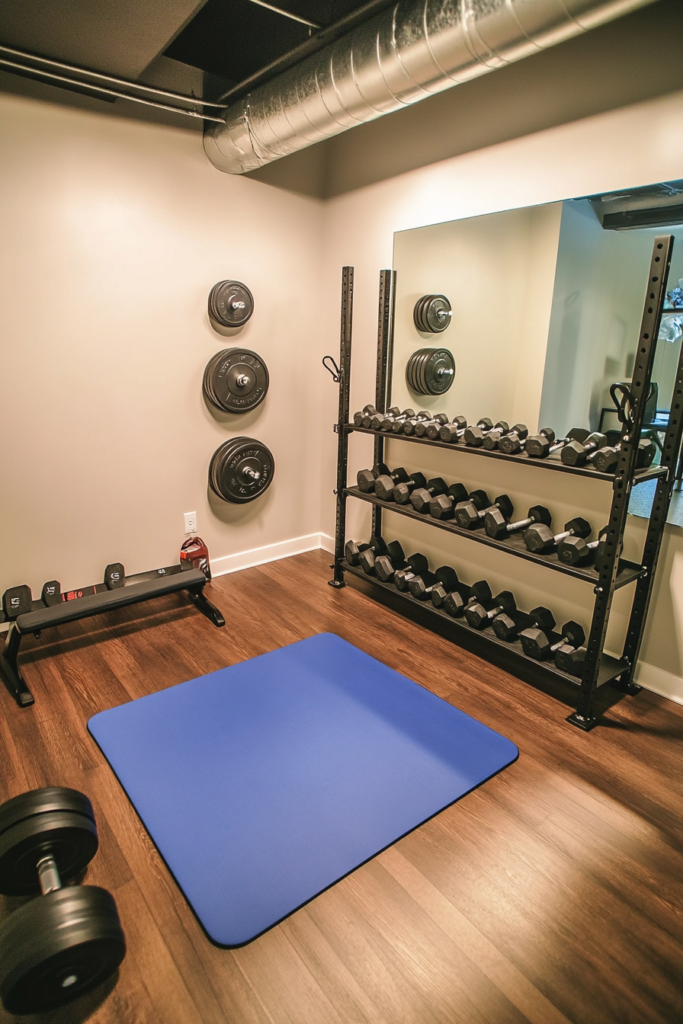 5. Corner Gym Setup: Small Space, Big Results