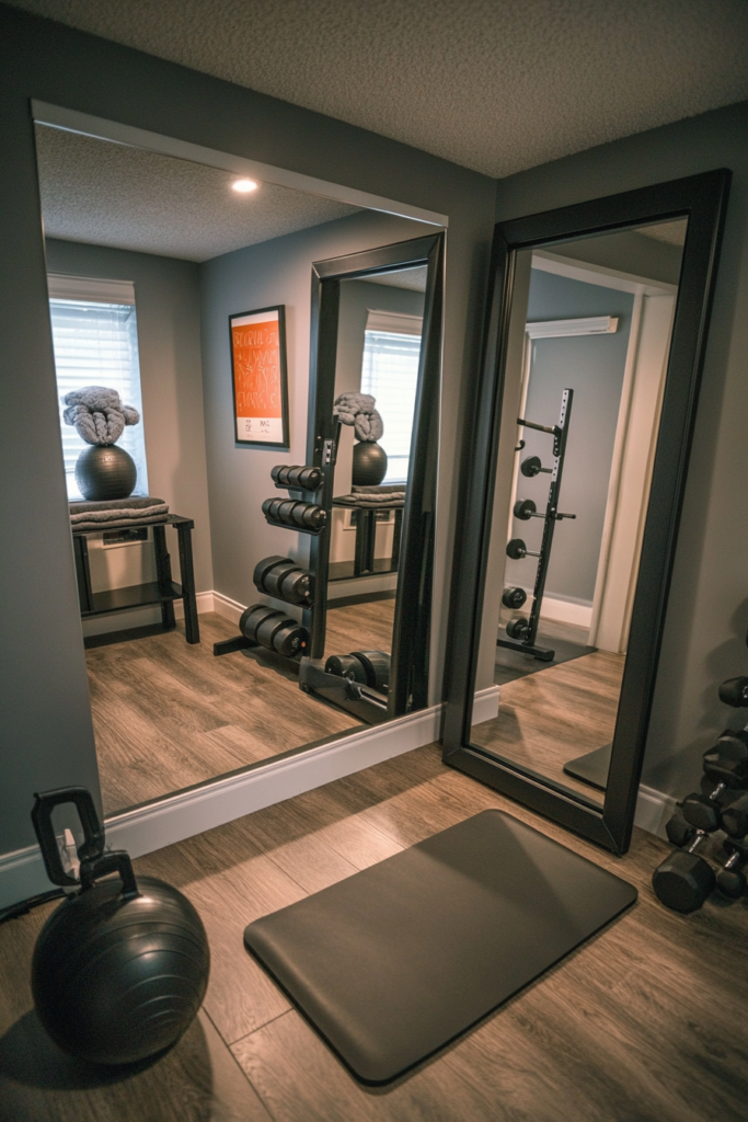 5. Corner Mirrors to Utilize Every Inch of Space