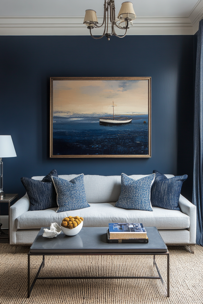 5. Navy Blue Artwork