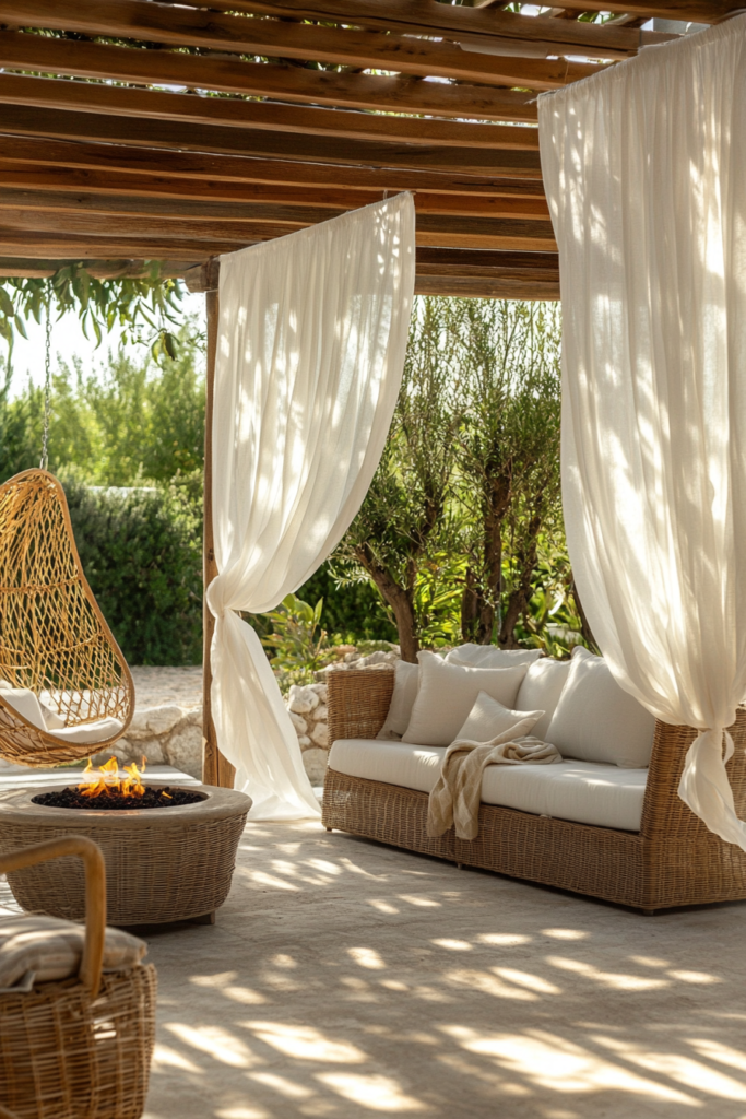 5. Outdoor Curtains: Flowy and Elegant