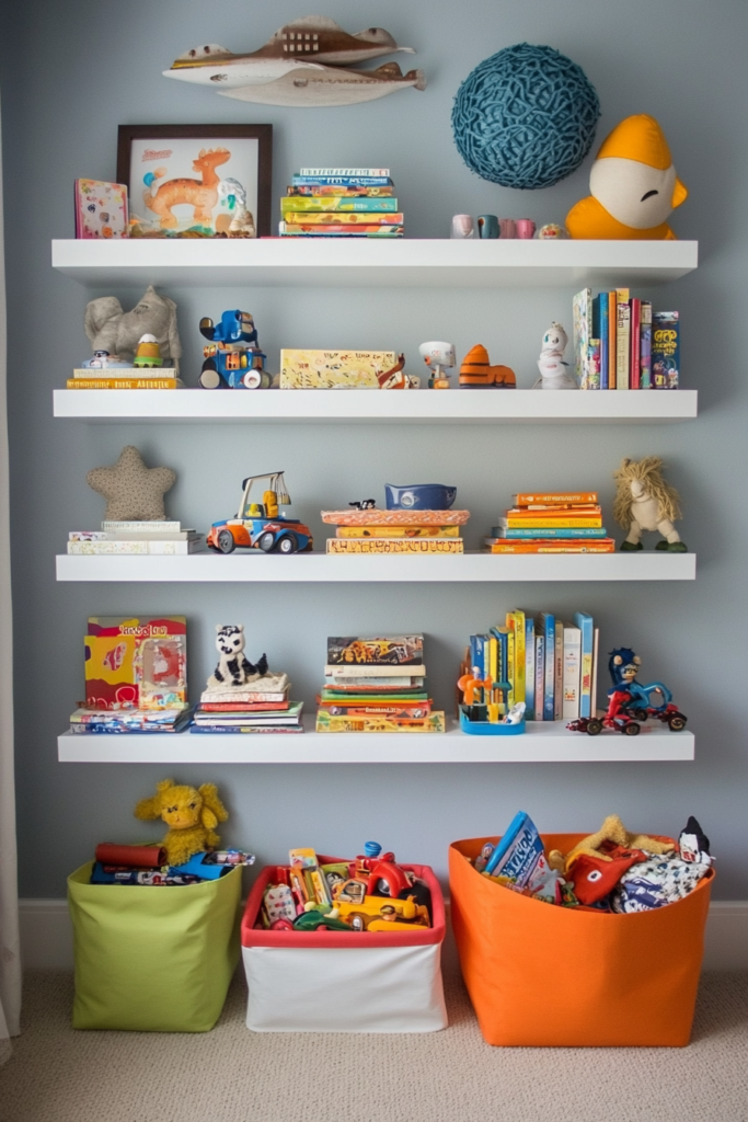 5. Vertical Storage for More Floor Space