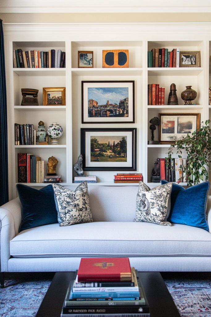 6. Built-In Bookshelves