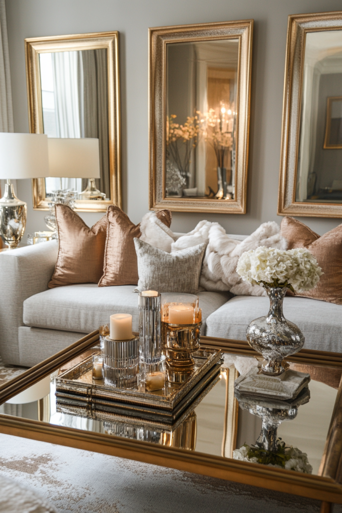 6. Metallic Accents for a Touch of Glam