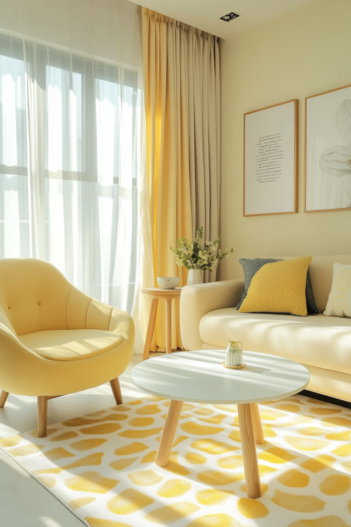 6. Soft Yellow for a Cheerful Touch