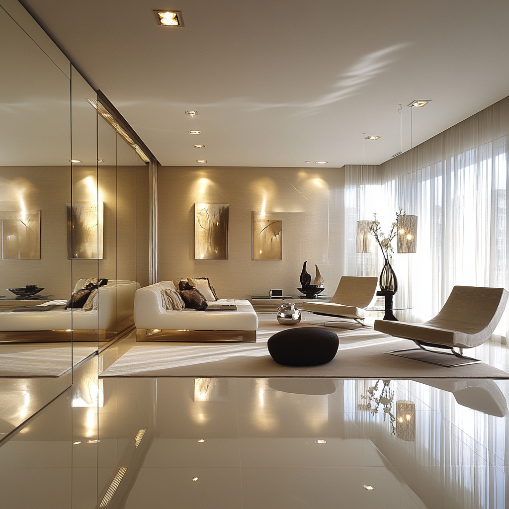 6. Use Mirrors to Expand the Space