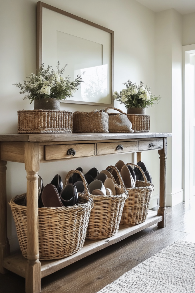 6. Woven Baskets for Quick Organization