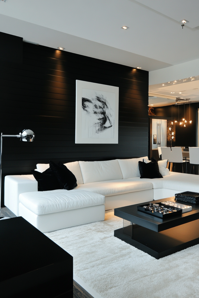 7. High-Contrast Black and White Theme