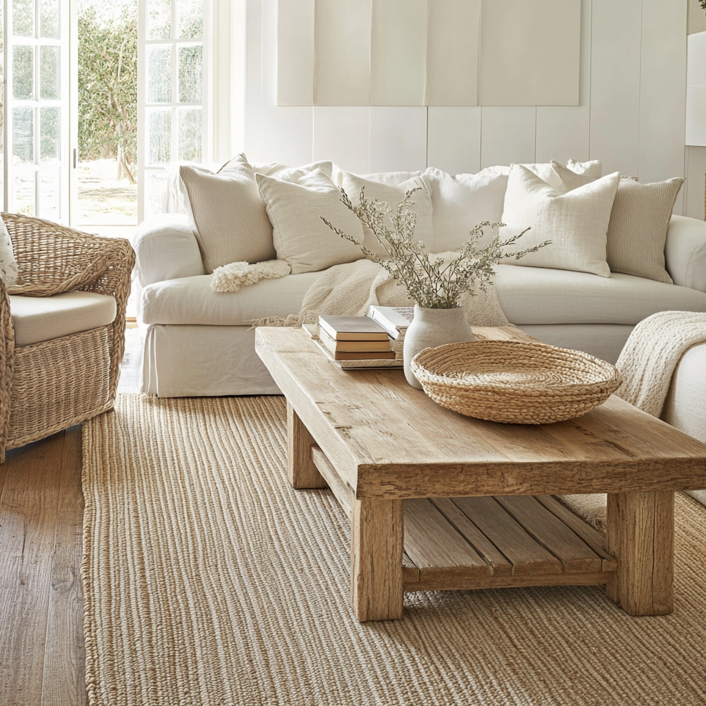 7. Layered Rugs for Cozy Coastal Vibes