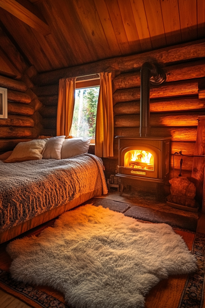 8. A Small Fireplace: Warmth and Style