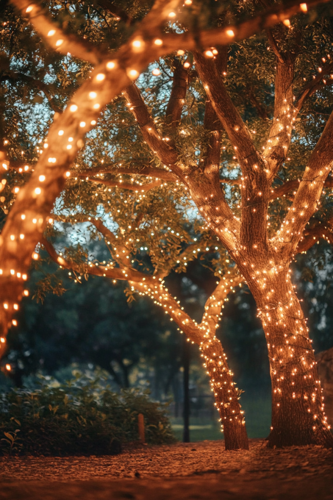8. Fairy Lights in Trees