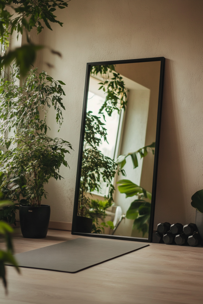 8. Leaning Floor Mirrors for a Stylish Touch